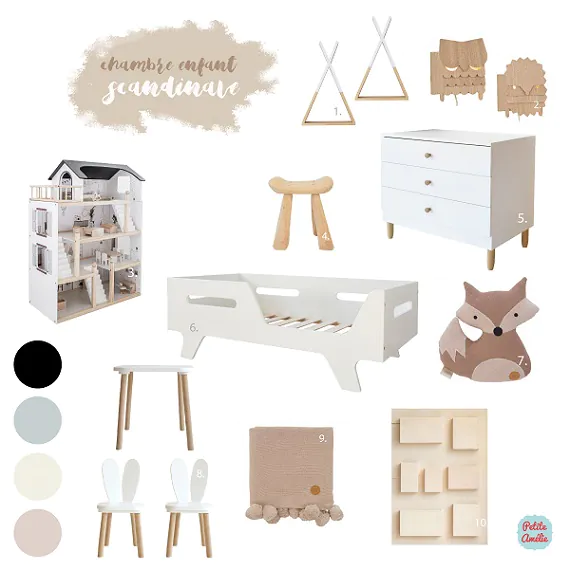 Chambre enfant scandinave