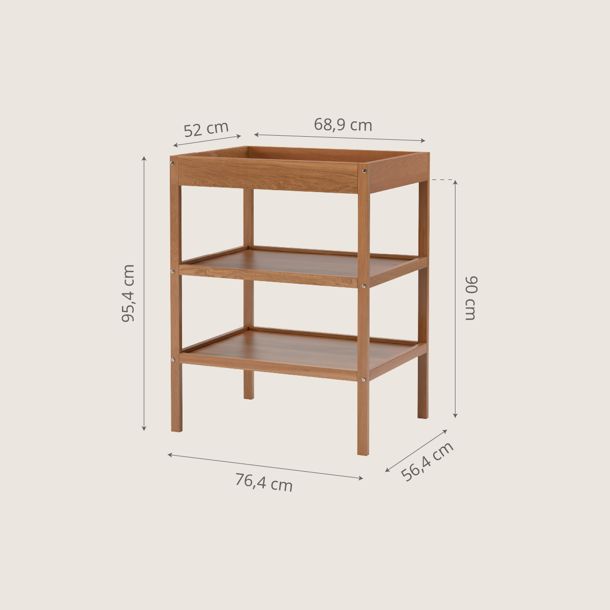 Table À Langer «hêtre» | Brun Noyer (Petite Amélie) - Image 4