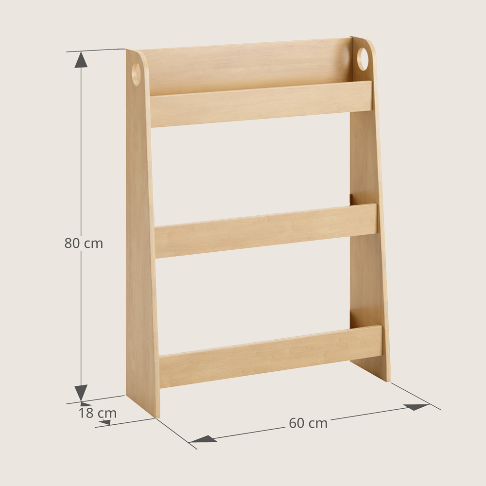 Bibliothèque Montessori «Ellipse» | Naturel (Petite Amélie) - Image 4