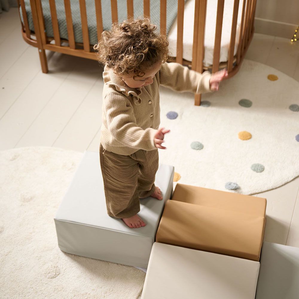 Petite Amélie | Blocs de construction en mousse | Set de 4 pièces | Mousse robuste et cuir PU | Jouets de motricité pour chambre d'enfant (Petite Amélie) - Image 6