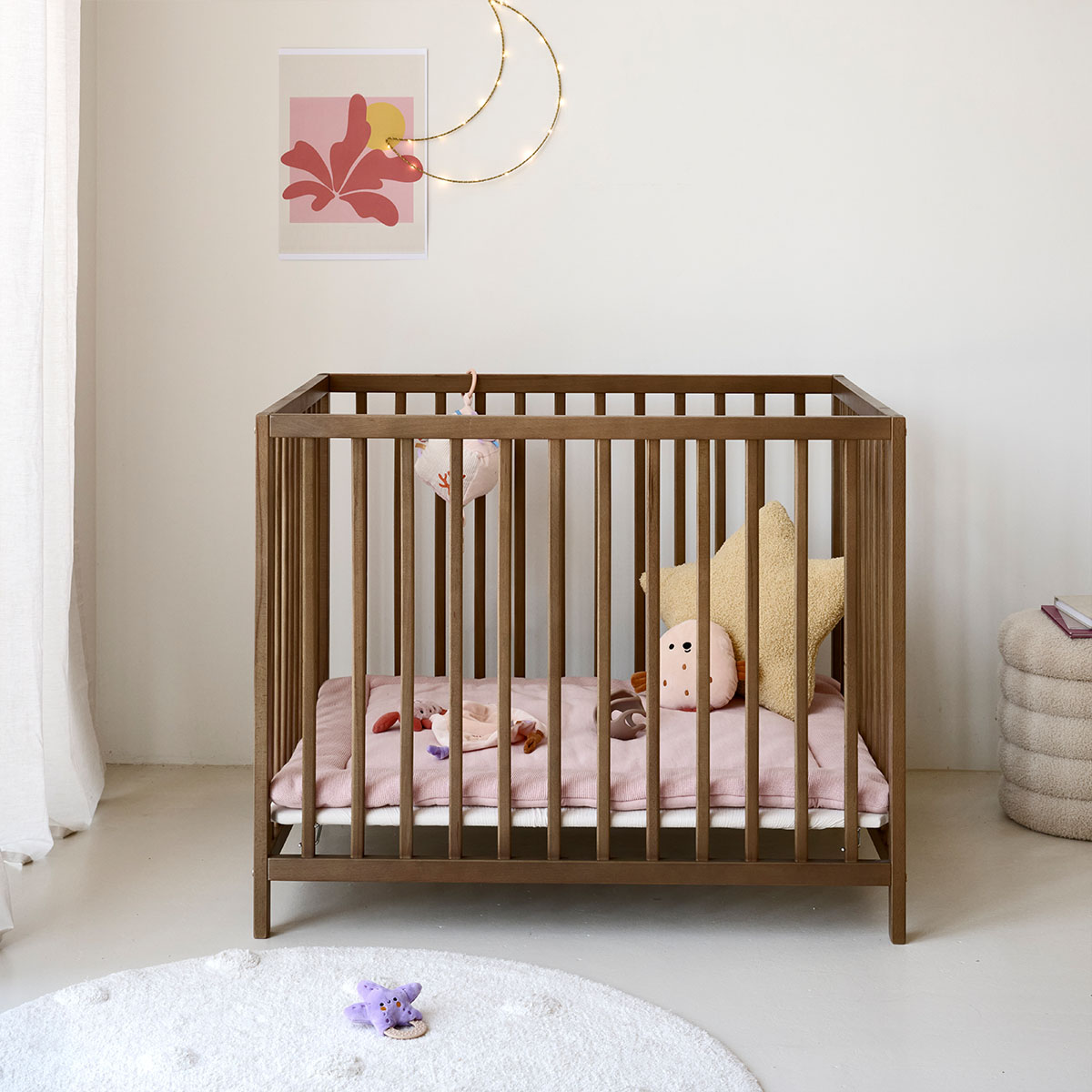 Petite Amélie Parc Bébé Nois | Réglable en hauteur | Cocoa | 75x95 cm (Petite Amélie) - Image 2
