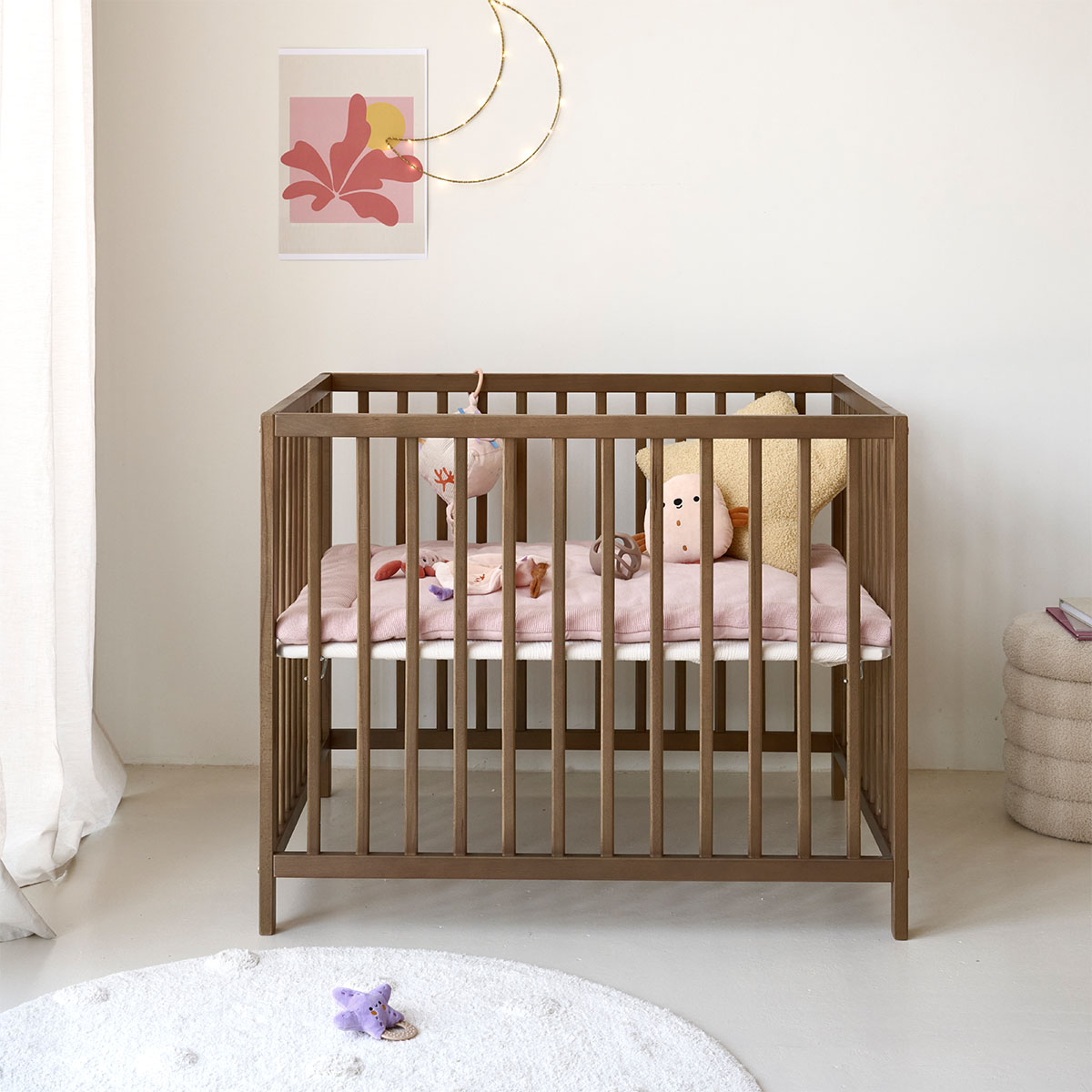 Petite Amélie Parc Bébé Nois | Réglable en hauteur | Cocoa | 75x95 cm (Petite Amélie) - Image 6