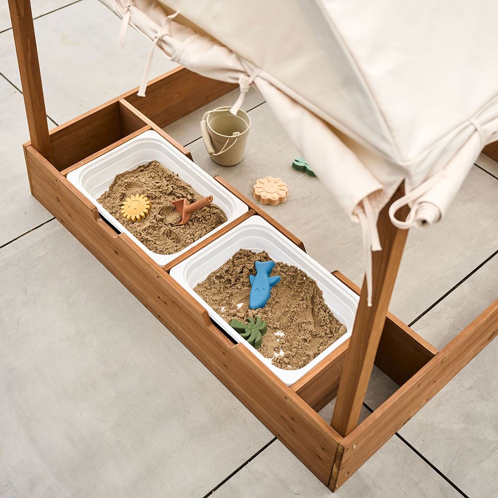 Petite Amélie | Cabane de jardin pour enfant avec bac à sable | Collection Provence | Bois FSC résistant | Cabane en bois rustique pour extérieur (Petite Amélie) - Image 6