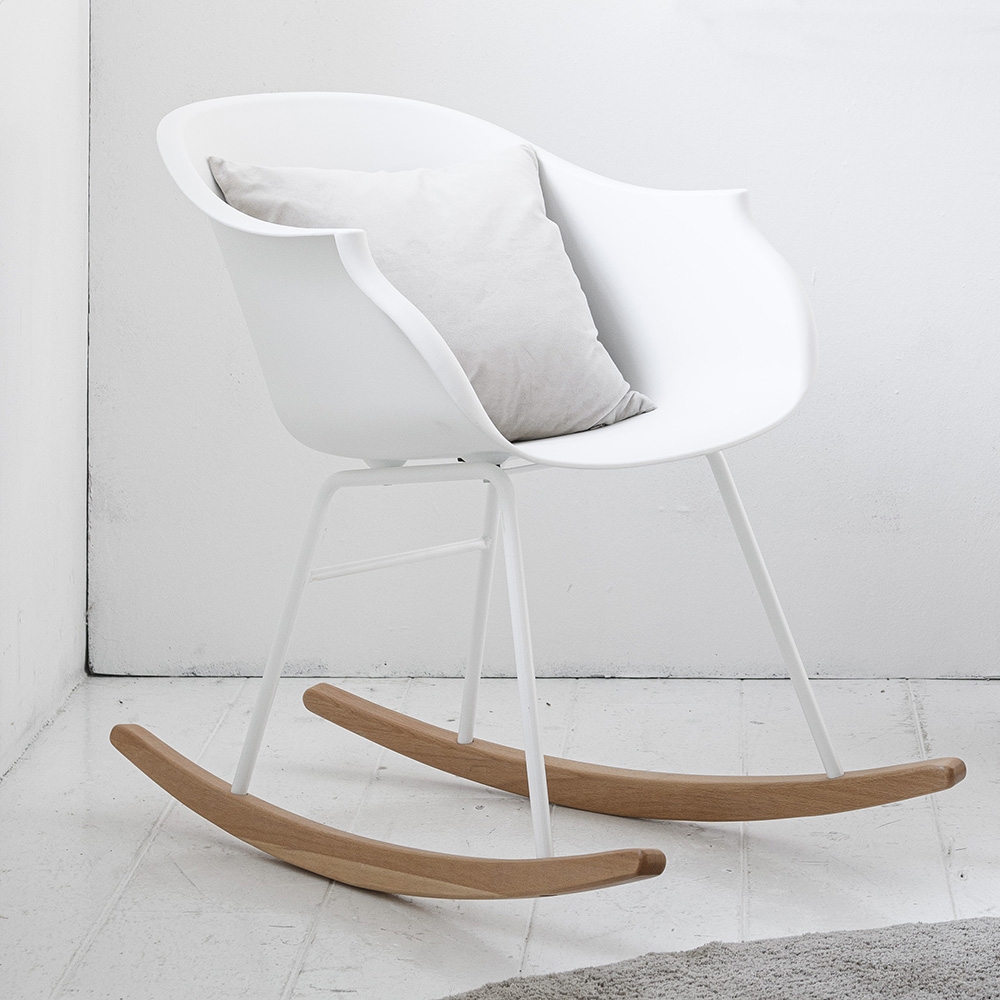 Rocking chair pour chambre bébé | Blanc