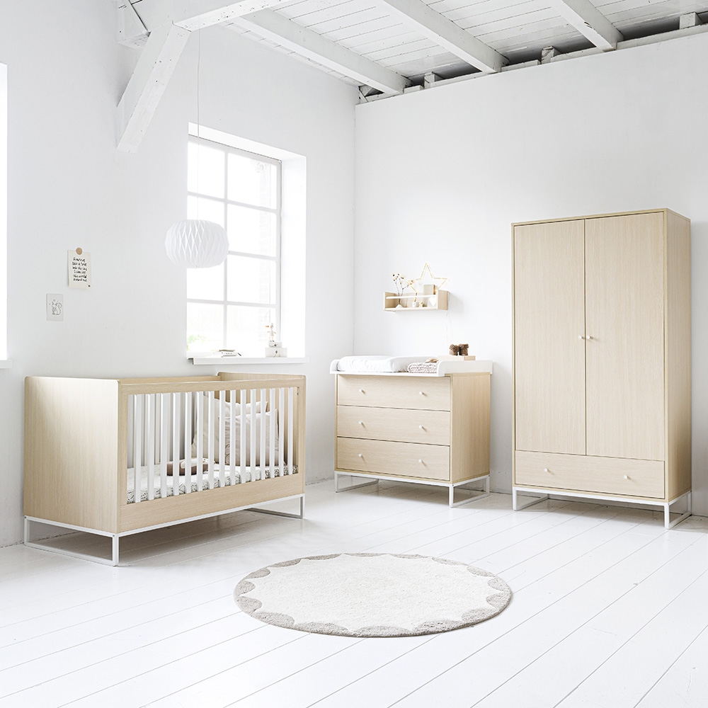CHAMBRE BÉBÉ NATURELLE ÉVOLUTIVE “RETRO” - 3 ÉLÉMENTS