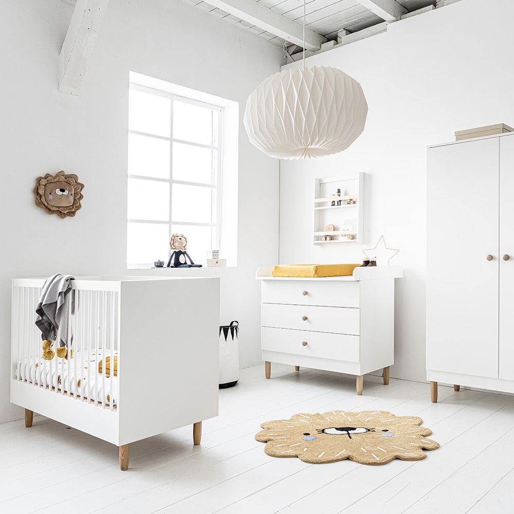Chambre bébé «Bocca» 3 éléments | Lit bébé, commode et armoire