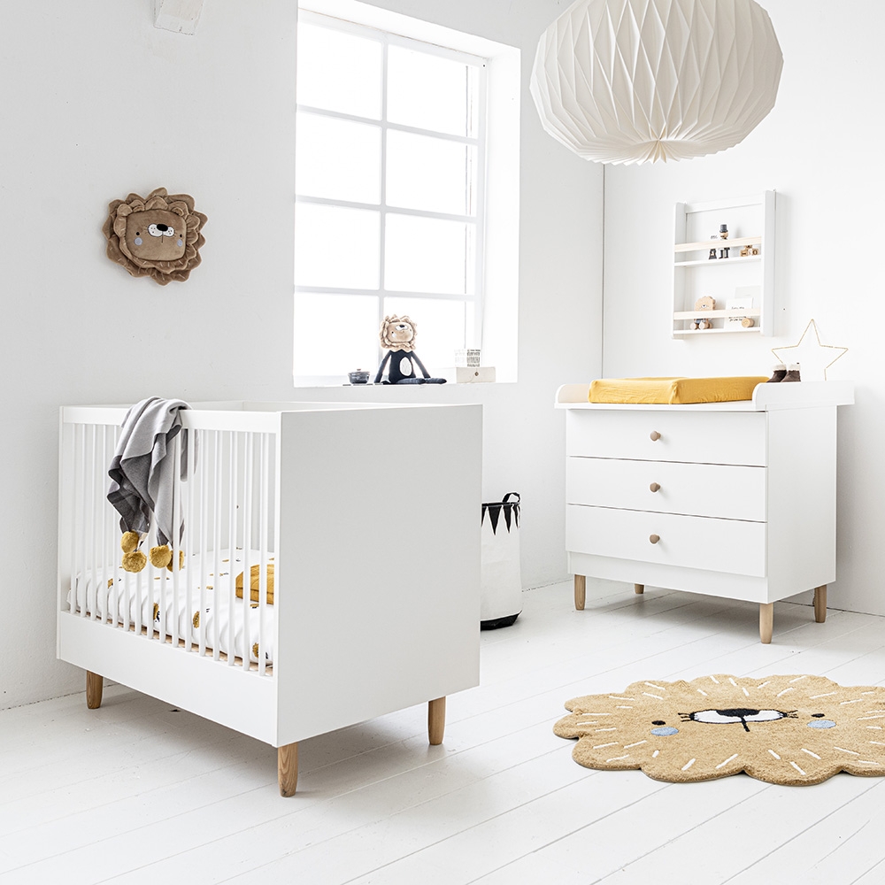 Chambre bébé «Bocca» 2 éléments | Lit bébé et commode