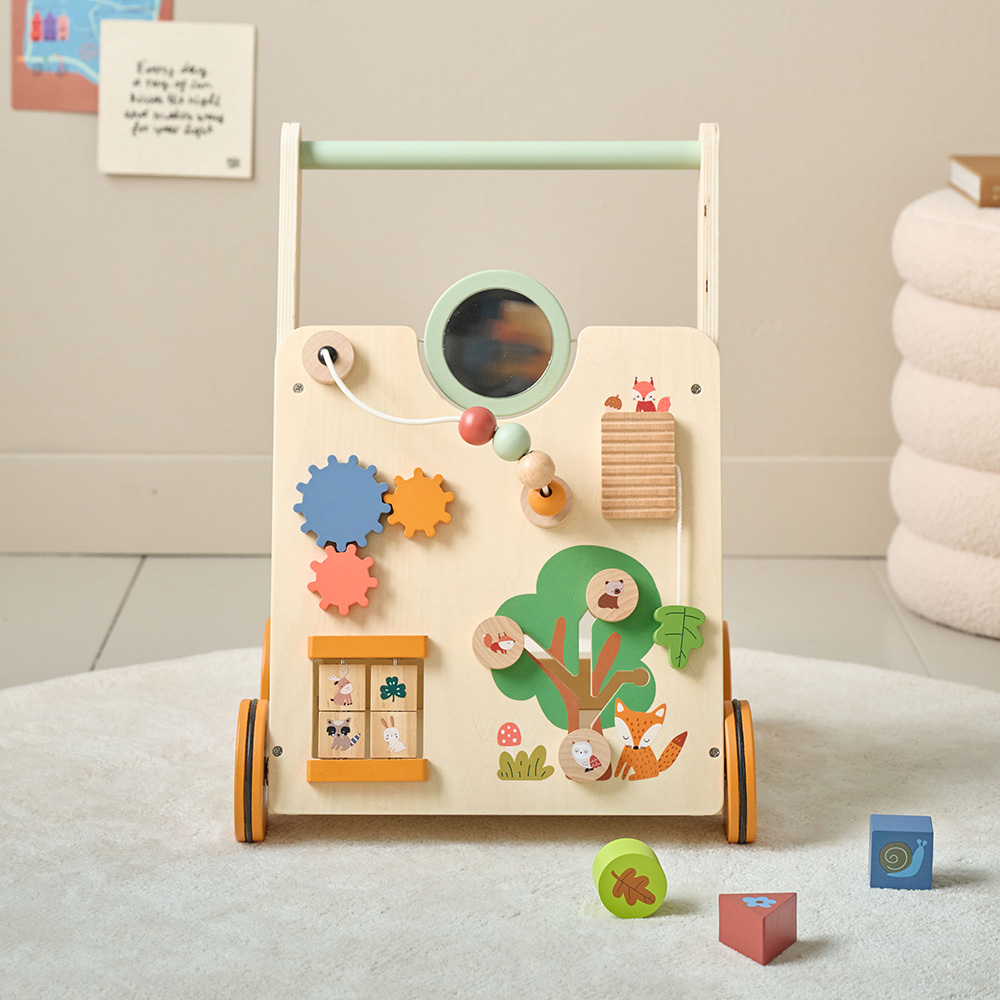 Chariot De Marche Bébé Multi-activités - Trotteur Bois «forêt» | Multicouleur (Petite Amélie) - Image 3