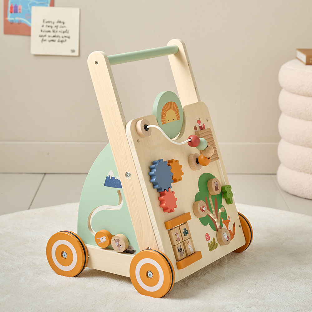 Chariot De Marche Bébé Multi-activités - Trotteur Bois «forêt» | Multicouleur (Petite Amélie) - Image 4