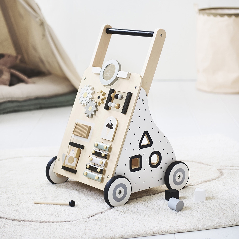 Chariot de Marche en Bois, Trotteur bébé, Chariot de Marche Multi