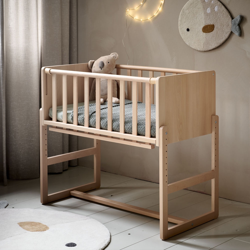 Lit évolutif bébé blanc «NUAGE» avec matelas ✔️ Petite Amélie