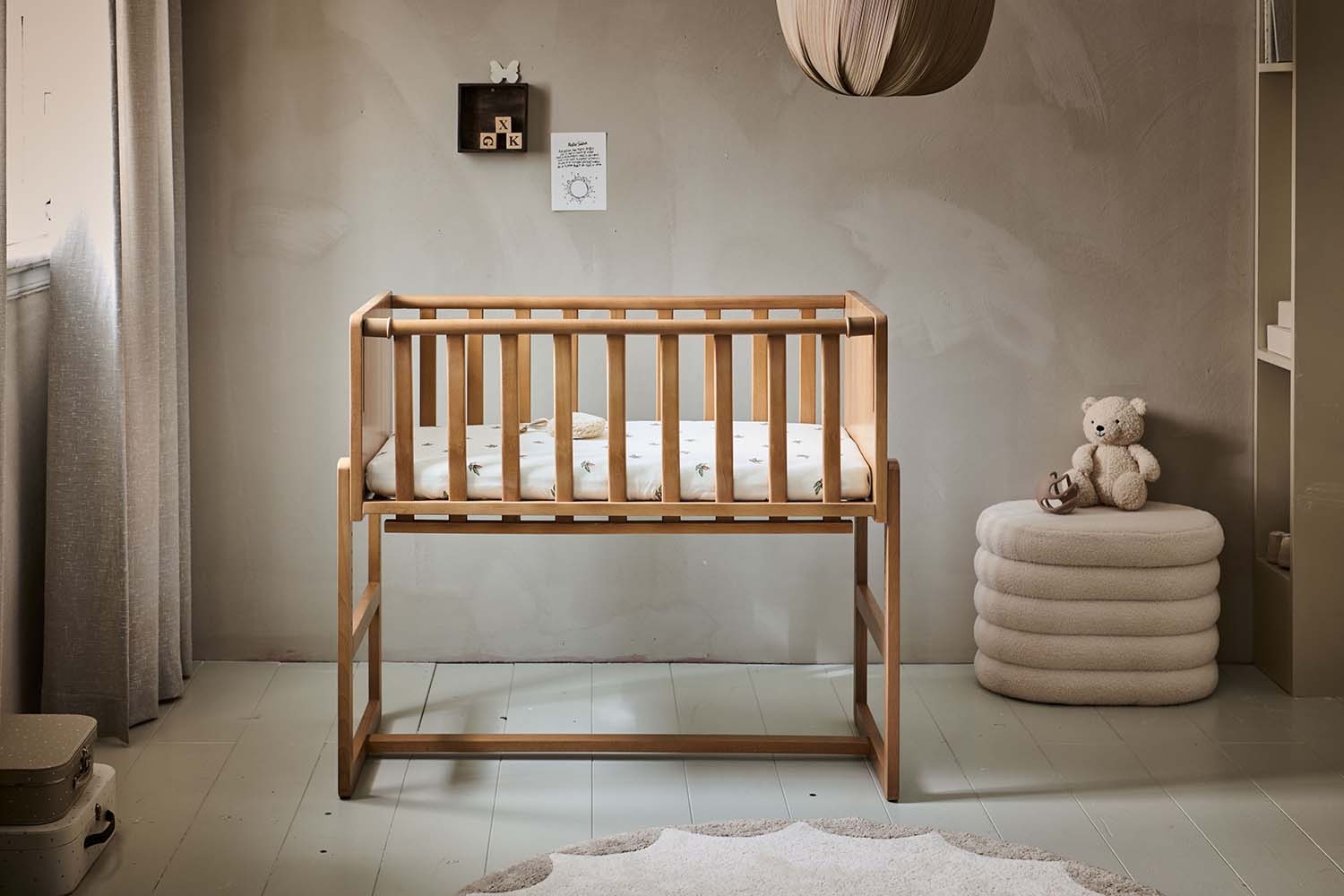 Lit Cododo Bois / Berceau 2 En 1 «Nuage» | Brun Noyer (Petite Amélie) - Image 4