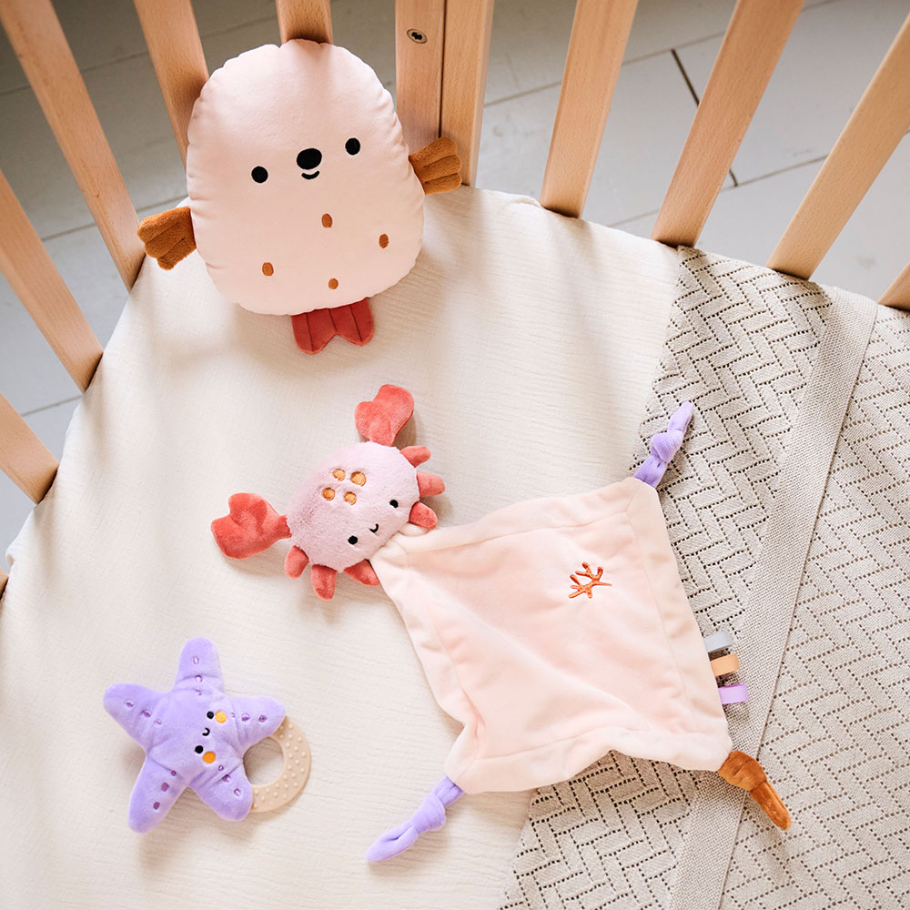 COFFRET CADEAU DE NAISSANCE EN PELUCHE «OCÉAN» | SET 3 PIÈCES | PÊCHE