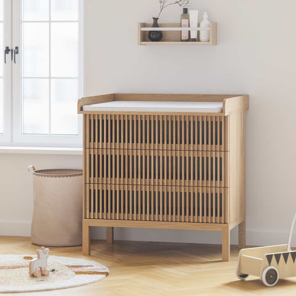 Petite Amélie Commode Japandi | Chêne naturel | Style scandinave épuré | Commode enfant robuste en bois | Design moderne et intemporel (Petite Amélie) - Image 10