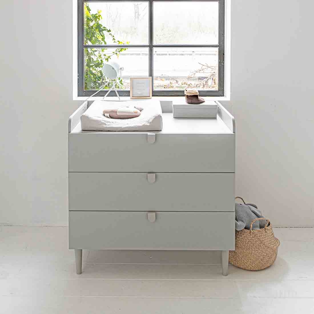 Commode à langer avec extension ETOILE | gris
