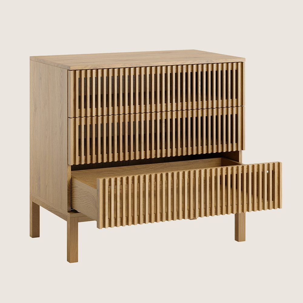 Petite Amélie Commode Japandi | Chêne naturel | Style scandinave épuré | Commode enfant robuste en bois | Design moderne et intemporel (Petite Amélie) - Image 9