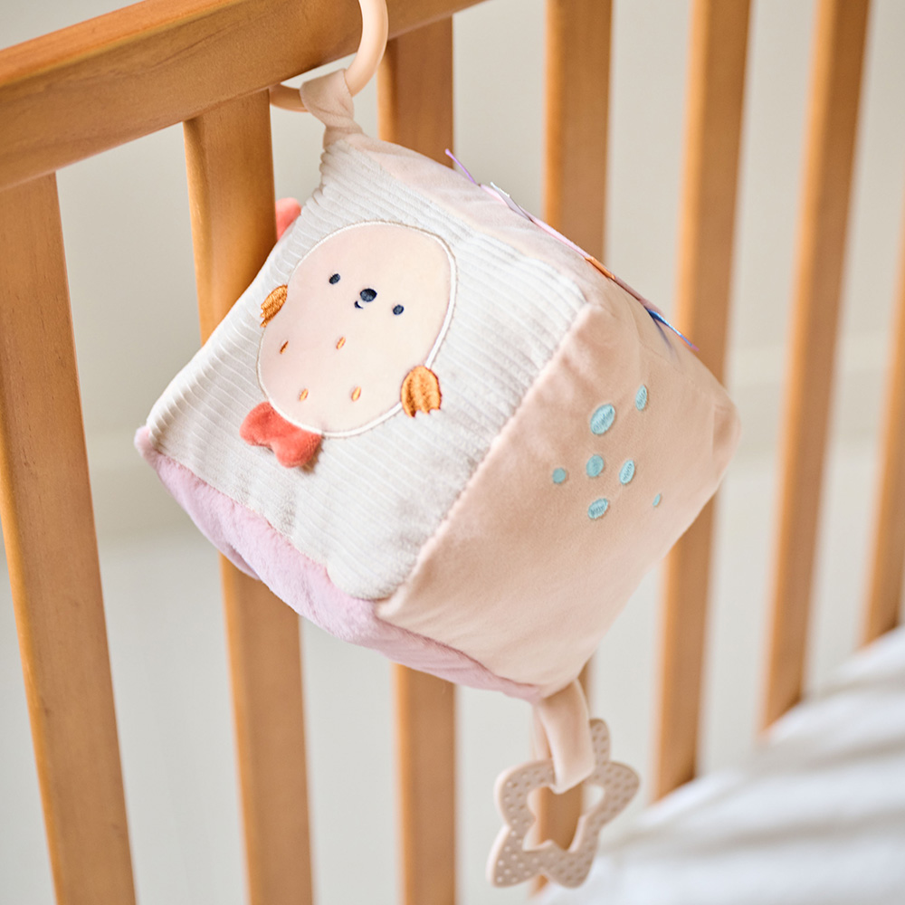 Petite Amélie | Cube d'activité bébé en peluche Océan | Sensoriel | Pêche | 13x13x13 cm (Petite Amélie) - Image 2