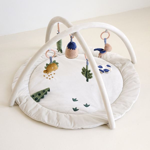 Arche d'éveil pour bébé «Dino» | Accessoires incl. | Beige