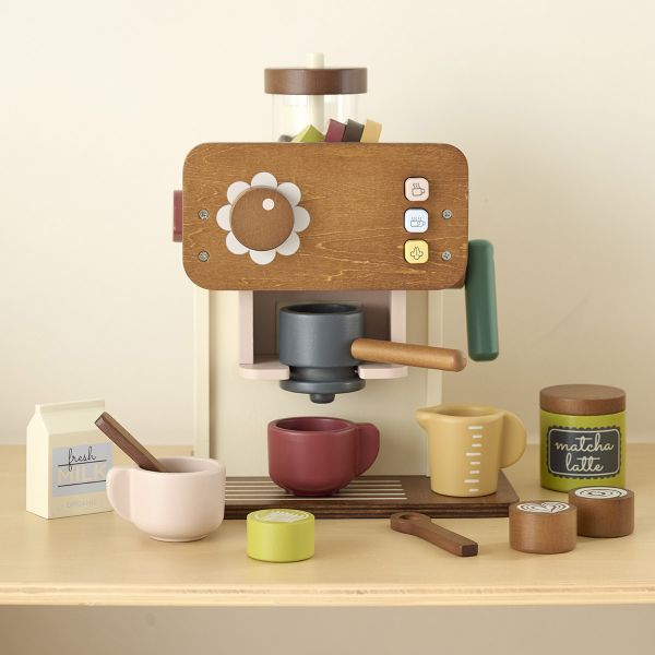 Machine à café en bois «Noyer»