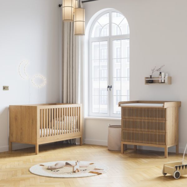 Chambre bébé 2 pièces et naturelle par Petite Amélie