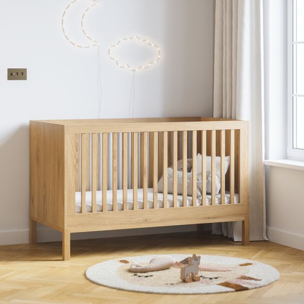 Lit bébé évolutif 70x140 Siki blanc