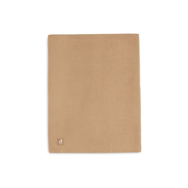 Jollein - Couverture Berceau 75x100cm Basic Knit - Biscuit