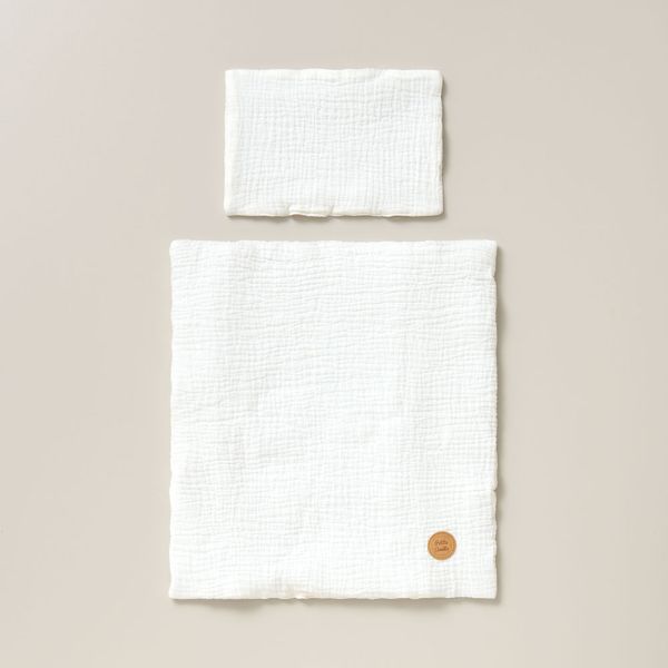 Accessoire poupee parure de lit et blanc par Petite Amélie