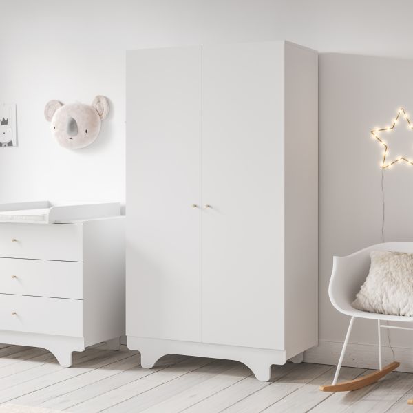 Armoire-penderie avec tiroir «ROSEAU» beige ✔️ Petite Amélie