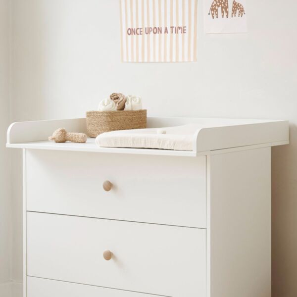 Plan à langer pour commode «Bocca Nova» | Blanc