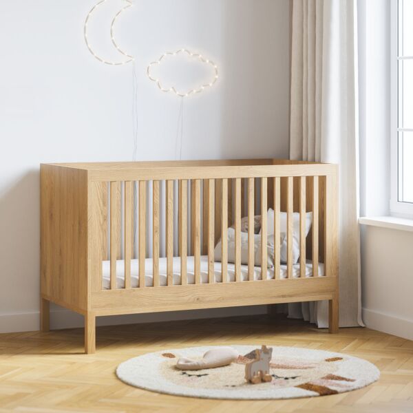 Lit bébé «Japandi» | 60 x 120 cm | Naturel