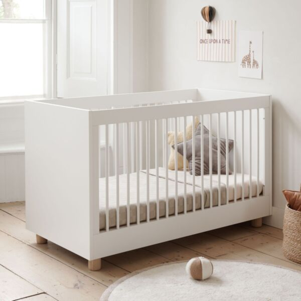 Lit bébé évolutif «Bocca Nova» | 70 x 140 cm | Blanc
