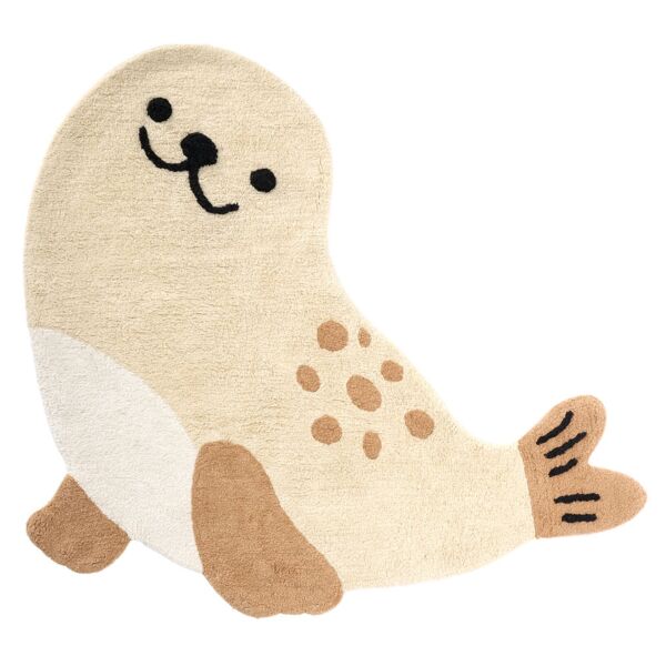 Tapis chambre enfant lavable | 97 x 110 cm | Phoque
