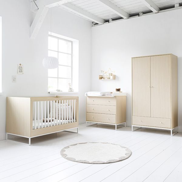 chambre bebe bois 3 elements lit evolutif commode armoire retro Petite Amélie