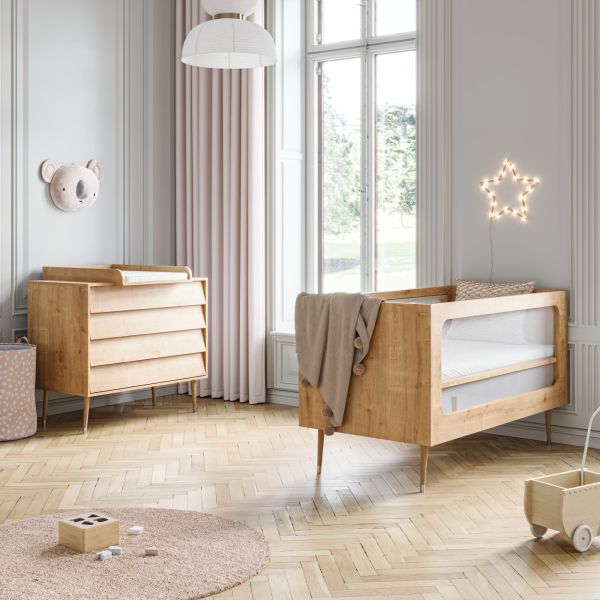 chambre bebe bois scandinave lit bosque Petite Amélie