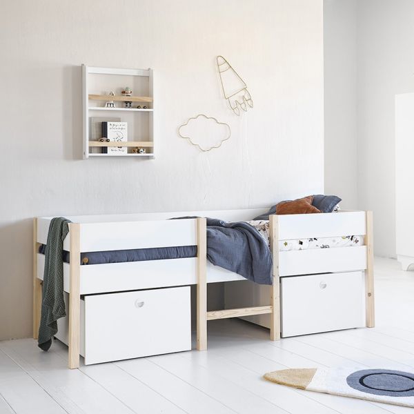 chambre enfant lit sur lev  tiroirs rangement 90x200 petite am lie