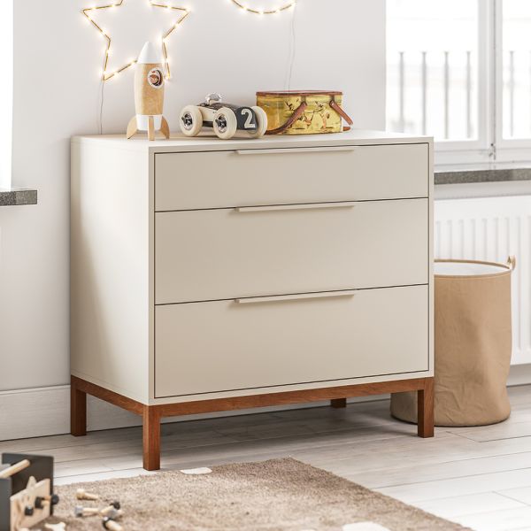 Commode à langer en bois beige avoine par Petite Amélie