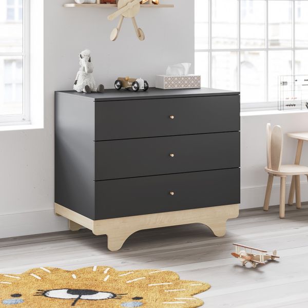 commode noire grise chambre bebe Petite Amélie