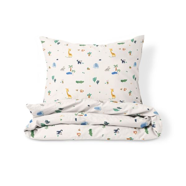 PARURE DE LIT 120 X 150 CM «SAFARI» | BLANC