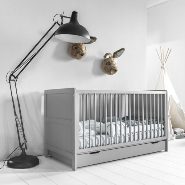 Etape 1 Lit bébé évolutif Gris par Petite Amélie