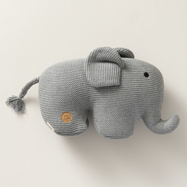 doudou elephant peluche coton gris Petite Amélie