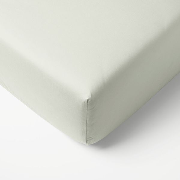 Drap Housse Coton Bio Blanc 90x200 - Le coin des petits