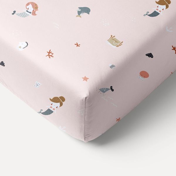 drap housse 70x140 lit bebe fille enfant rose Petite Amélie