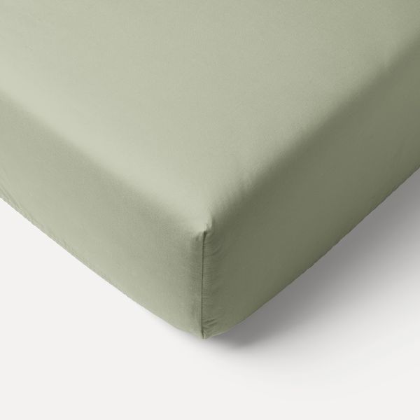 DRAP-HOUSSE EN JERSEY DE COTON BIOLOGIQUE 70/80 X 160 CM | VERT OLIVE