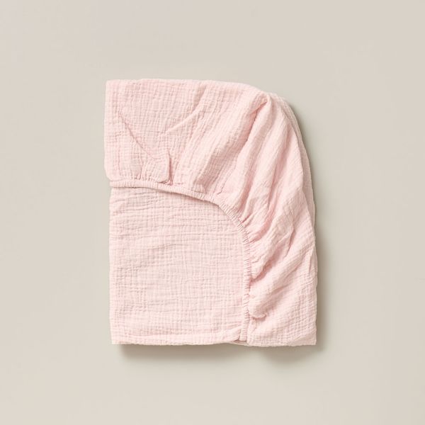  Drap housse lit bebe 60x120 cm coton et rose par Petite Amélie
