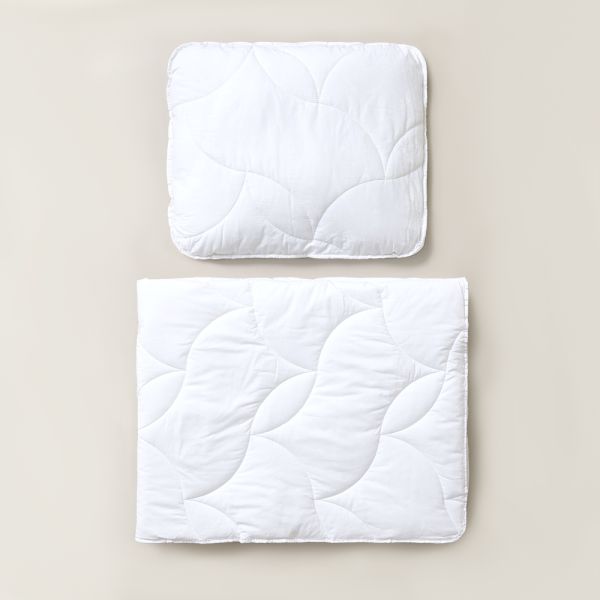 ENSEMBLE COUETTE ET OREILLER | COUETTE EN BAMBOU 120 X 150 CM