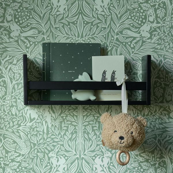 ÉTAGÈRE MURALE EN BOIS « HÊTRE» | NOIR