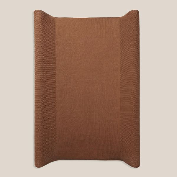 Housse matelas à langer 50x70 cm coton bio camel par Petite Amélie 