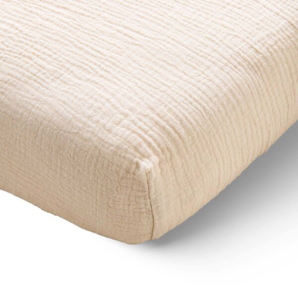 Drap housse enfant 70x140 gaze de coton|Beige