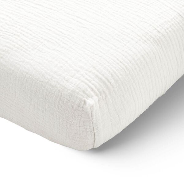 DRAP HOUSSE 70 x 140 cm | BLANC | 100% GAZE DE COTON BIOLOGIQUE