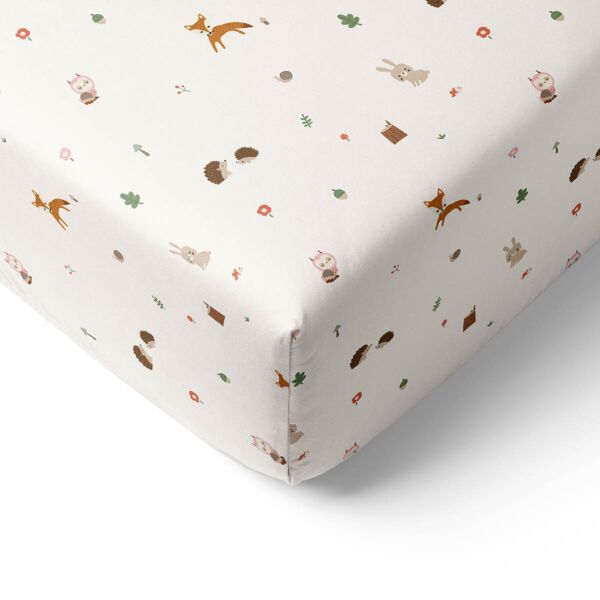 DRAP-HOUSSE 70 X 140 CM «WOODLAND» | BLANC CASSÉ